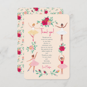 Convite de aniversário de Garota Ballerina