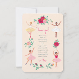 Convite de aniversário de Garota Ballerina