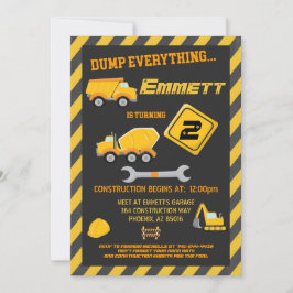 Convite de aniversário de Garoto de Ferramentas de