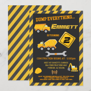 Convite de aniversário de Garoto de Ferramentas de