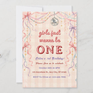 Convite de aniversário de GIrls apenas querem ser