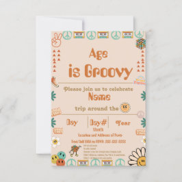 Convite de aniversário de Groovy