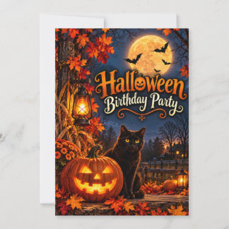 Convite de Aniversário de Halloween