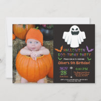 Convite de aniversário de Halloween