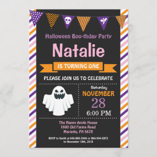 Convite de aniversário de Halloween