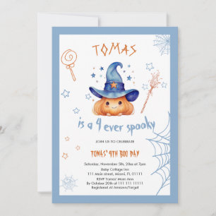 Convite de Aniversário de Halloween 4º