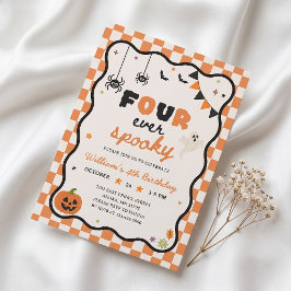 Convite de aniversário de Halloween assustador par