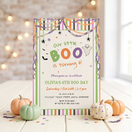 Convite de Aniversário de Halloween Caprichoso Lit