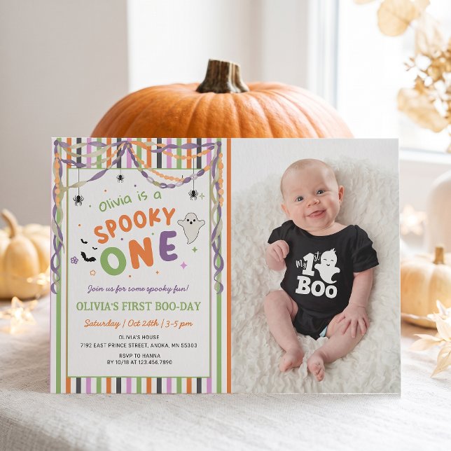 Convite de Aniversário de Halloween Caprichoso Spo (Criador carregado)