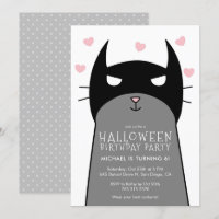 Convite de aniversário de Halloween para crianças