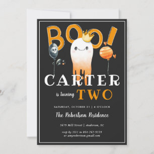 Convite de aniversário de Halloween para crianças