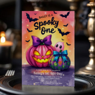Convite de Aniversário de Halloween Spooky One