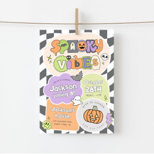 Convite de Aniversário de Halloween Vibrações Assu