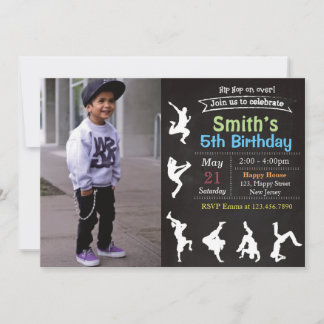 Convite de Aniversário de Hip Hop