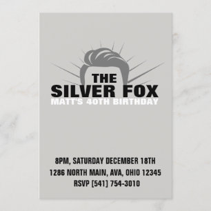 Convite de aniversário de homens