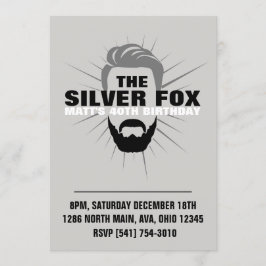 Convite de aniversário de homens