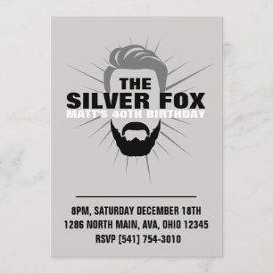 Convite de aniversário de homens