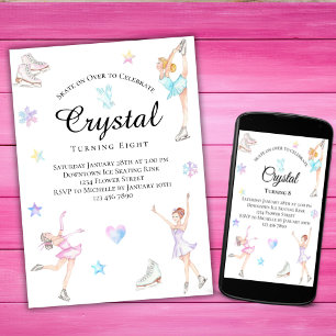 Convite De Aniversário De Ice, Festa De Ice Skatin