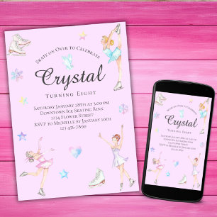 Convite De Aniversário De Ice, Festa De Ice Skatin