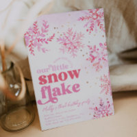 Convite de aniversário de inverno para meninas