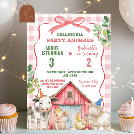 Convite de Aniversário de Irmão na Fazenda