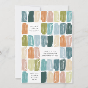 Convite de aniversário de Joias Pintadas