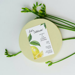 Convite de aniversário de Lemon