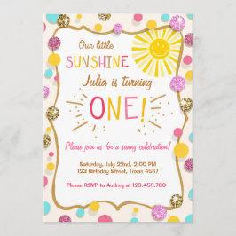 Convite de aniversário de Limonada Sunshine