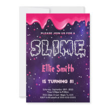 Convite de aniversário de lodo