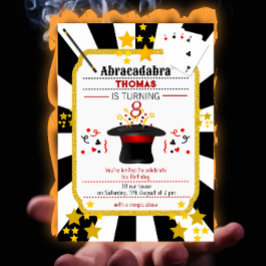 Convite de aniversário de Mágica