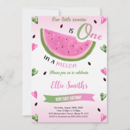 Convite de Aniversário de Melancia