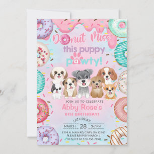 Convite de aniversário de menina cachorrinho filho