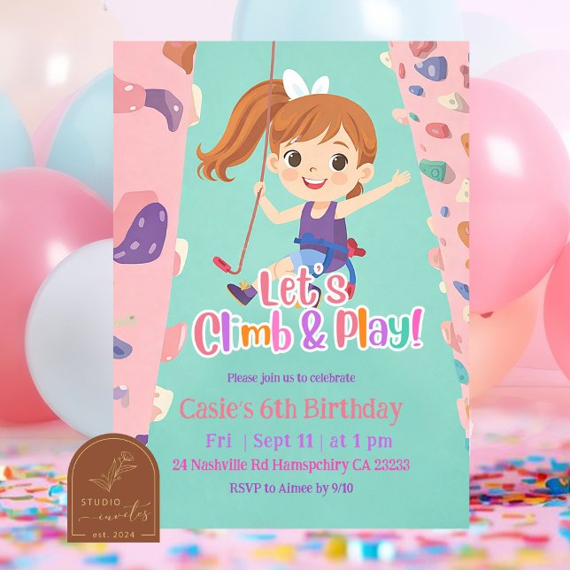 Convite de Aniversário de Menina de Pastel Rosa pa (Criador carregado)