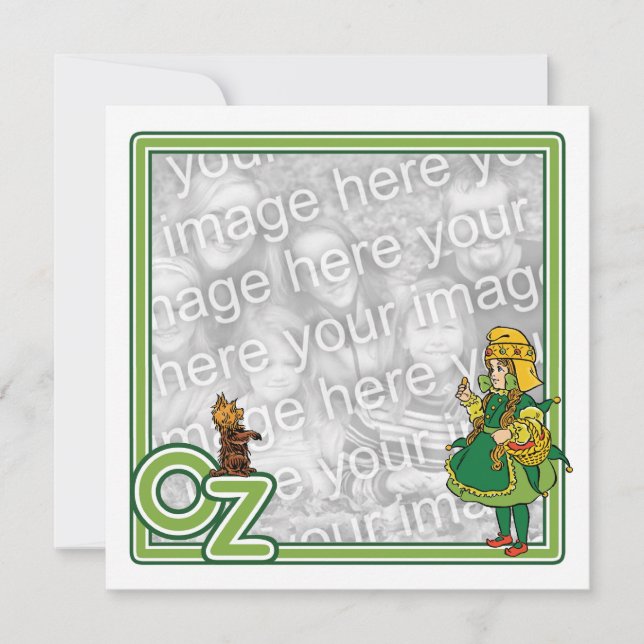 Convite de Aniversário de Menina do Mágico de Oz (Frente)