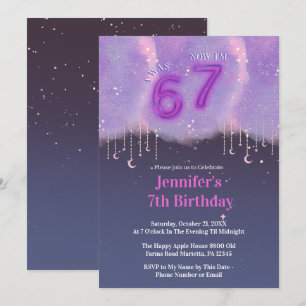 Convite de Aniversário de Menina “Eu Era 6 Agora S