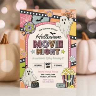 Convite de Aniversário de Menina para Noite de Fil