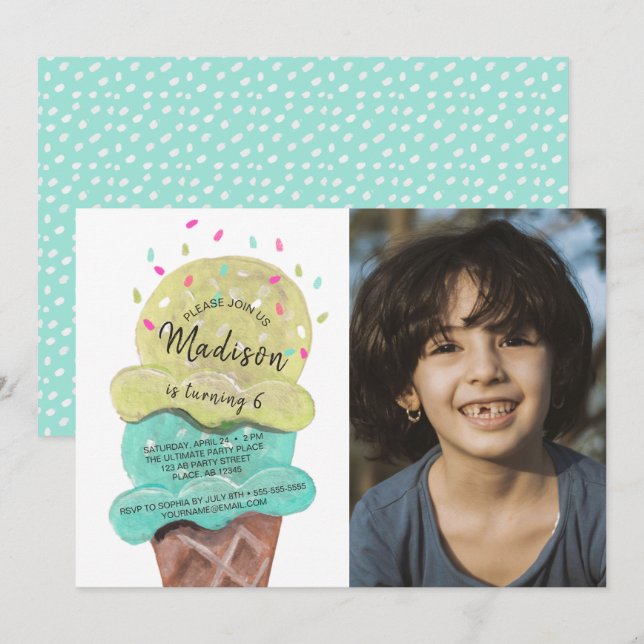 Convite de Aniversário de Menino para Festa do Men (Frente/Verso)