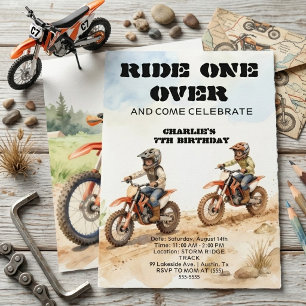 Convite de Aniversário de Meninos de Bicicleta de