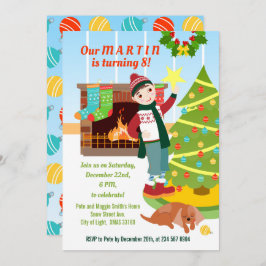 Convite de aniversário de Natal