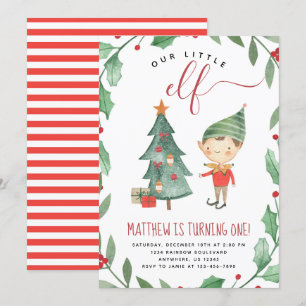 Convite de aniversário de Natal