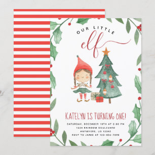 Convite de aniversário de Natal