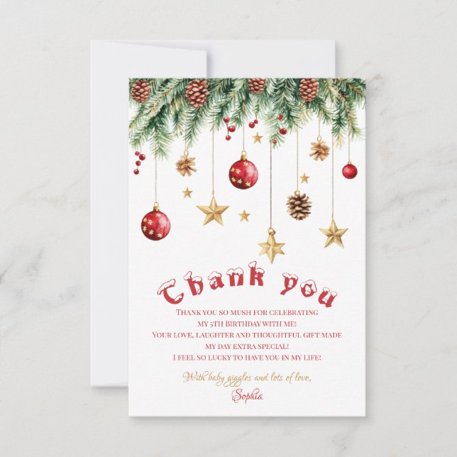 Convite de Aniversário de Natal Que Diversão (Frente)