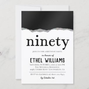 Convite de Aniversário de Ninety Diamond