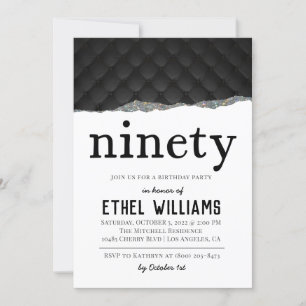 Convite de Aniversário de Ninety Diamond