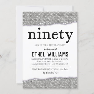 Convite de Aniversário de Ninety Diamond