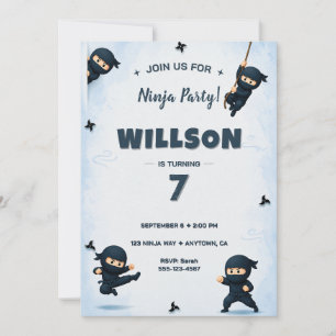 Convite de Aniversário de Ninja