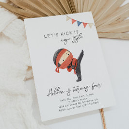 Convite de aniversário de Ninja | Convite de festa