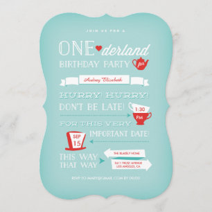 Convite de Aniversário de Onederland