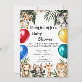 Convite de Aniversário de Party Kid Chás de Bebê