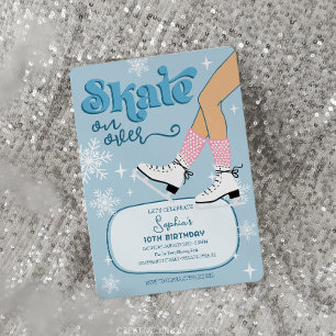 Convite de Aniversário de Patinação no Gelo Festa